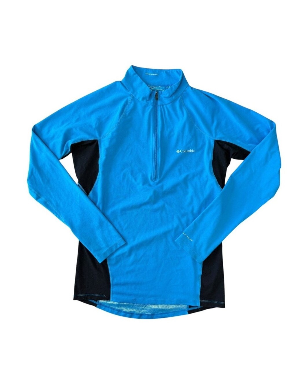 Columbia Midweight Baselayer Half Zip Omni-Heat Mens Medium Thermal Blue